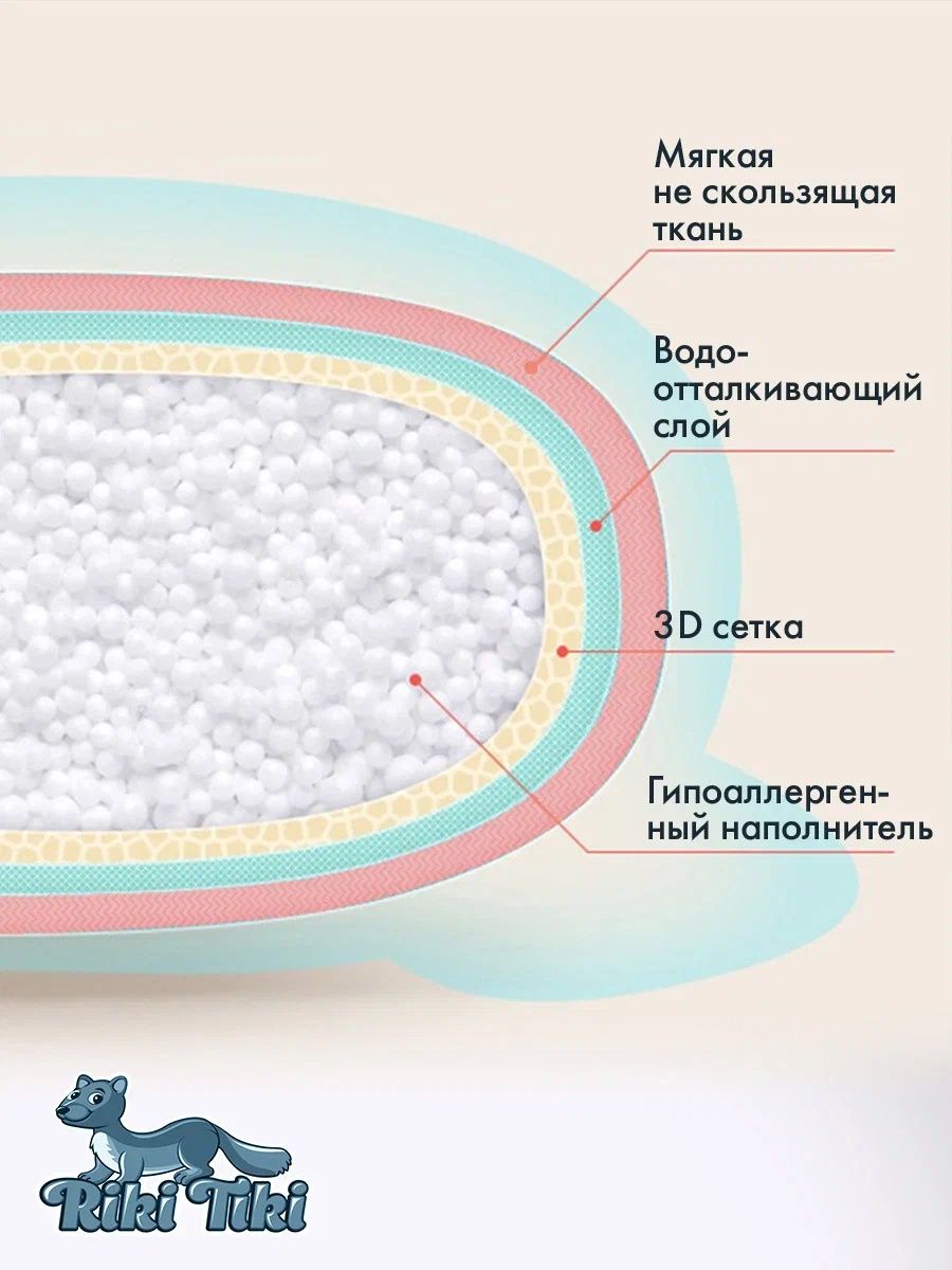 Ванночка детская RIKI TIKI 1116 Vendy голубая складная с термочувствительной пробкой - фото 17