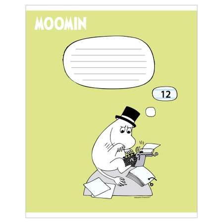 Тетрадь Полиграф Принт Moomin А5 Линия 12л MOM11/5 в ассортименте