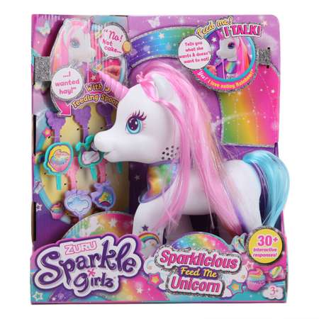 Набор игровой Sparkle Girlz Единорог Покорми меня 31101