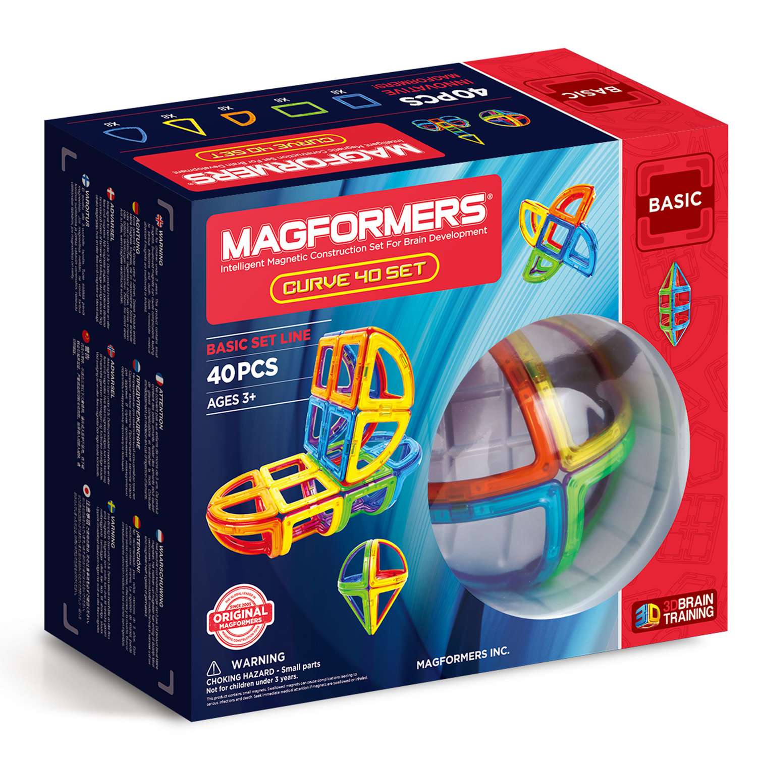 Магнитный конструктор Magformers Curve 40 701011 - фото 1