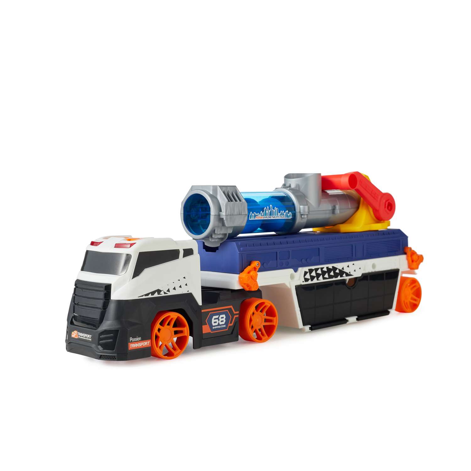 Игровой набор Happy Baby грузовик с пушкой и машинкой Cannon Truck 331885 - фото 1