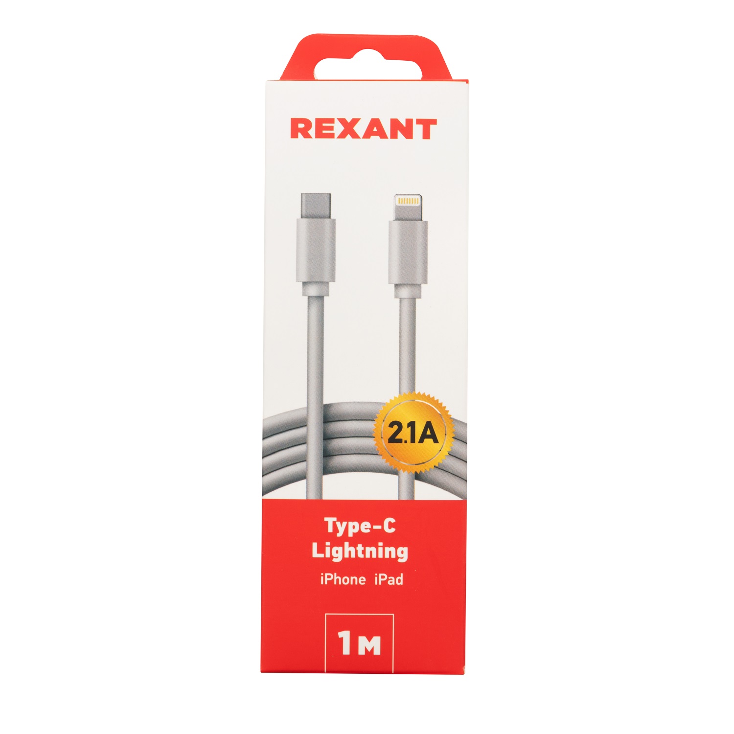 Кабель REXANT USB - Lightning 1 метр в белой ПВХ оплетке - фото 3