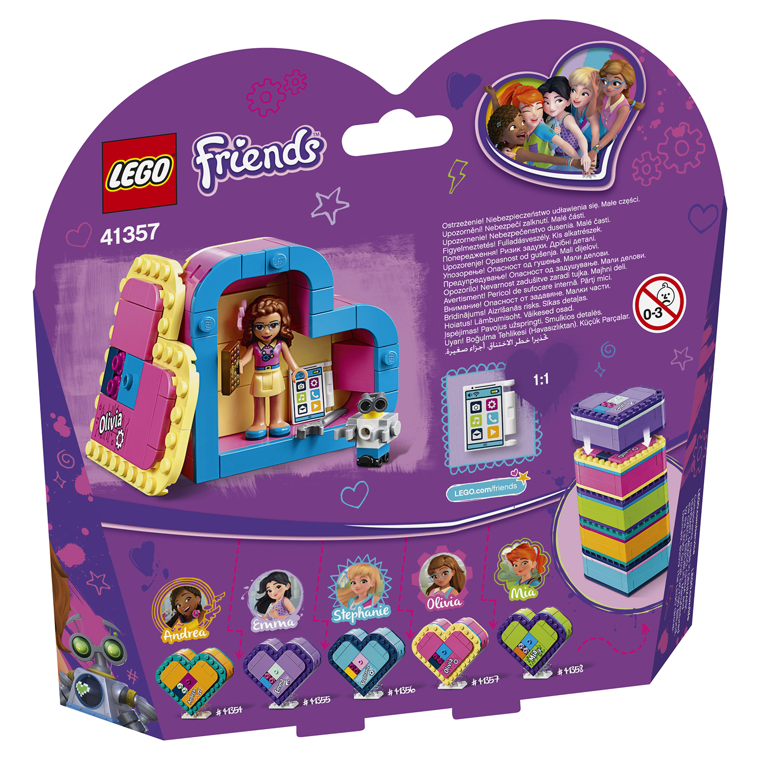 Конструктор LEGO Friends Шкатулка-сердечко Оливии 41357 - фото 3