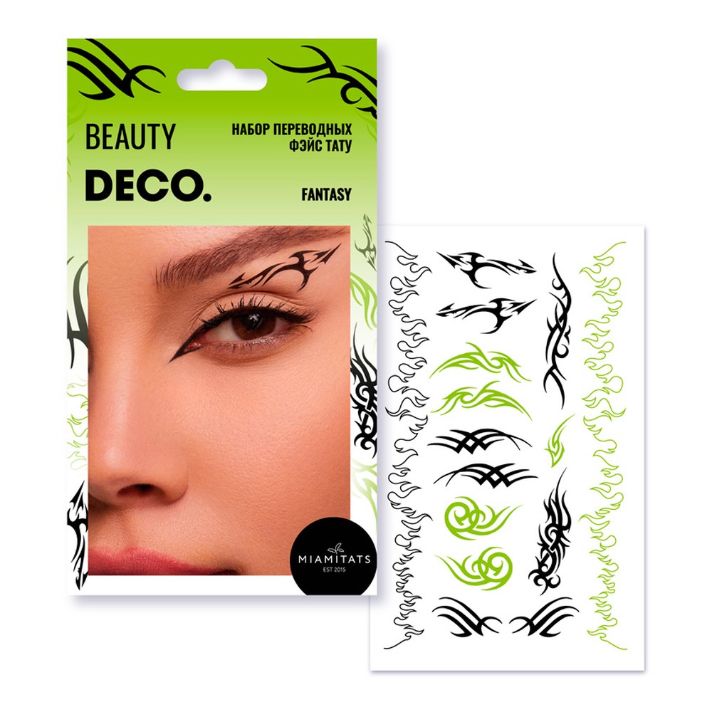 Набор тату стрелок-трафаретов DECO. Eyeliner by miami tattoos переводных  (fantasy) купить по цене 509 ₽ в интернет-магазине Детский мир