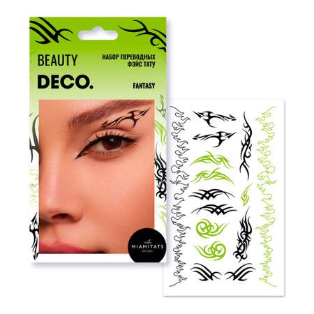 Набор тату стрелок-трафаретов DECO. Eyeliner by miami tattoos переводных (fantasy)