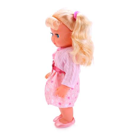 Кукла Карапуз интерактивная в розовом платье 214793