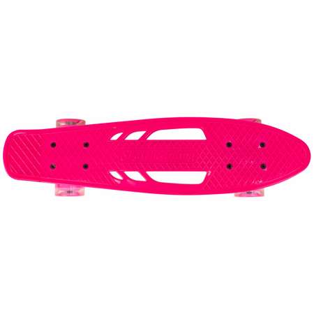 Скейт Navigator колеса со светом 60х45 мм розовый