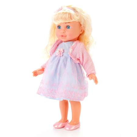 Кукла Карапуз интерактивная Полина в сиреневом платье(POLI-13-A-RU)
