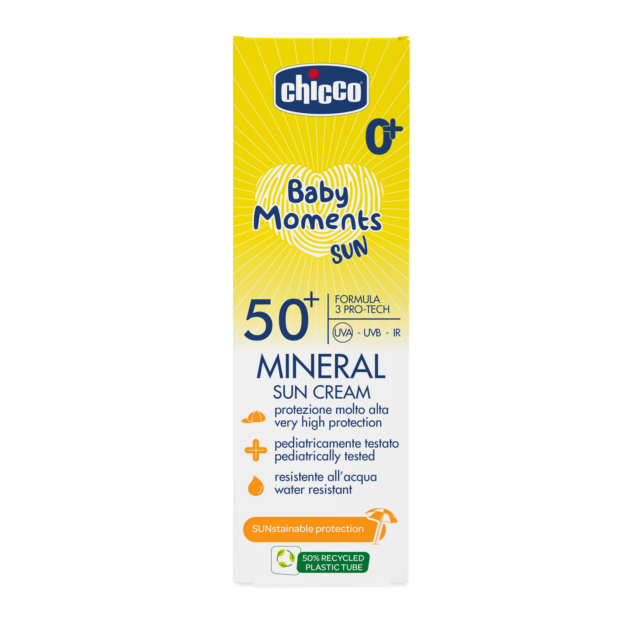 Крем солнцезащитный Chicco SPF50+, 75 мл - фото 2