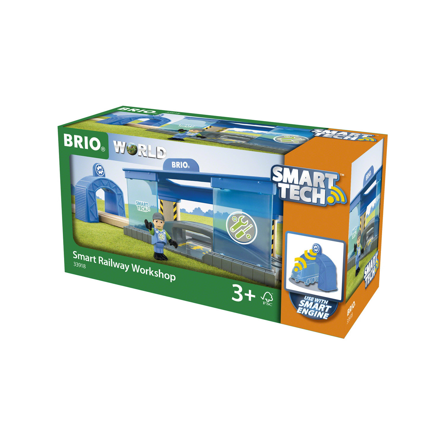 Игровой набор BRIO Smart Tech Вагоноремонтная мастерская 3 элемента - фото 5