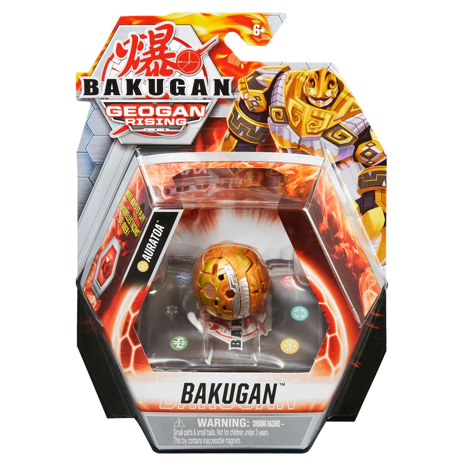 Фигурка-трансформер Bakugan S3 Golem Gold 6061459/20132751 - фото 1