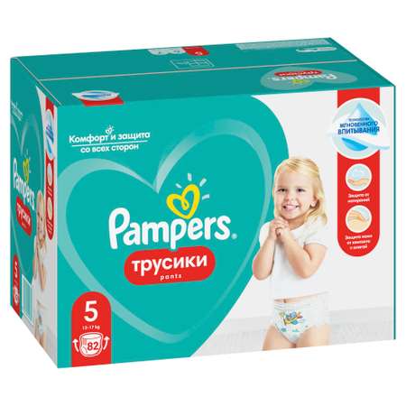 Подгузники-трусики Pampers Pants 12-17кг 82шт