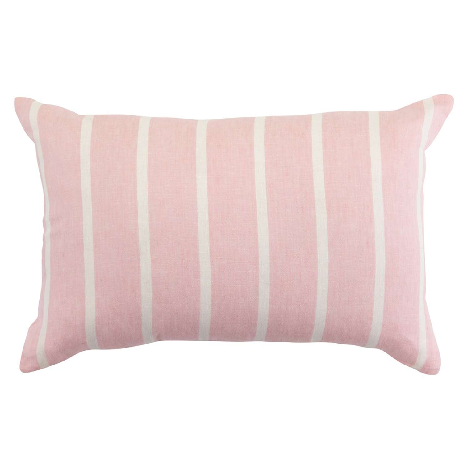 Чехол на подушку Tkano декоративный в полоску цвета пыльной розы 40х60 см - фото 1