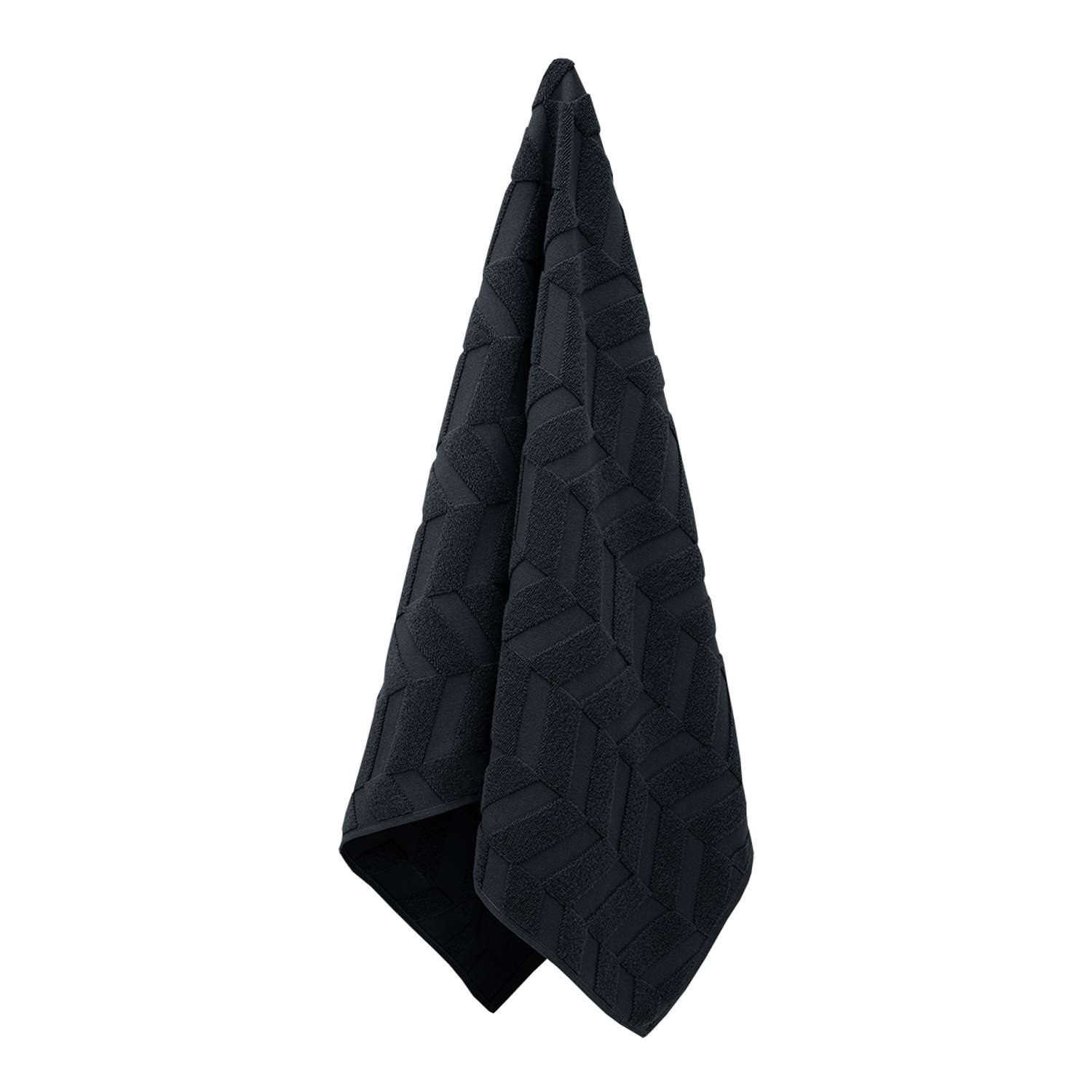 Махровое полотенце BRAVO Моноколор 70х130 черный - фото 4