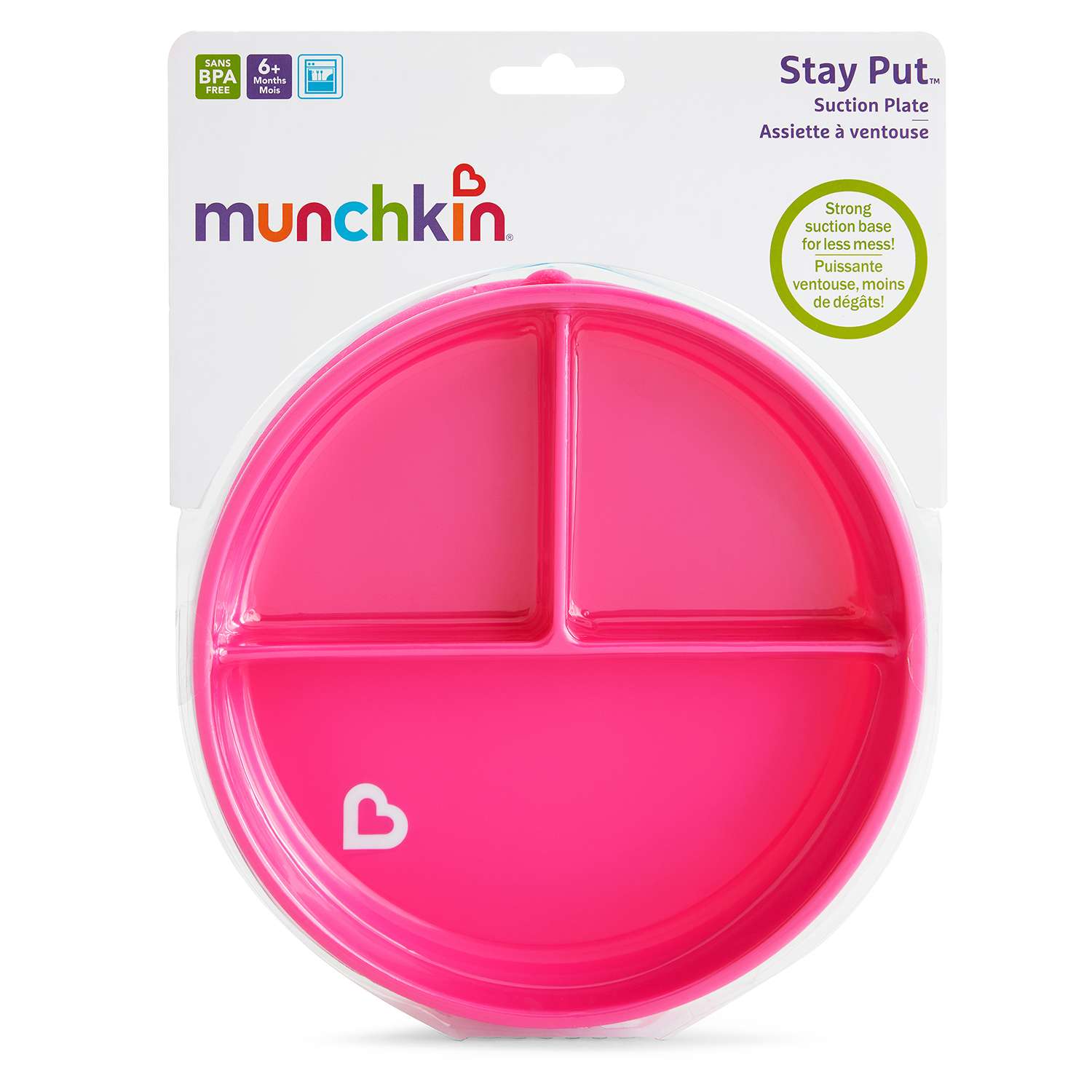 Тарелка Munchkin на присоске Розовая - фото 2