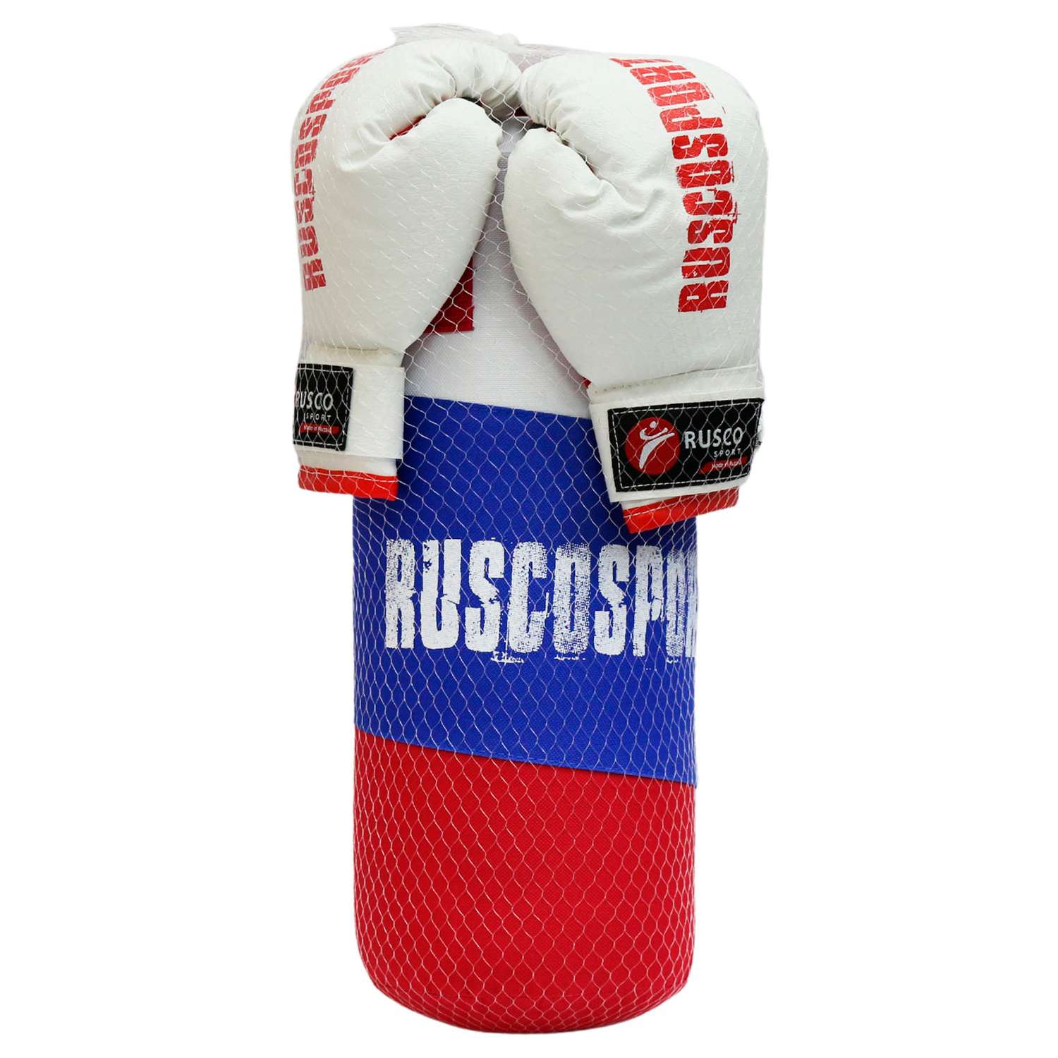 Триколор спорт. Набор боксерский для начинающих Rusco Sport, перчатки 6 oz. Набор для бокса Rusco. Детский бокс. Боксерский набор 777-784а.