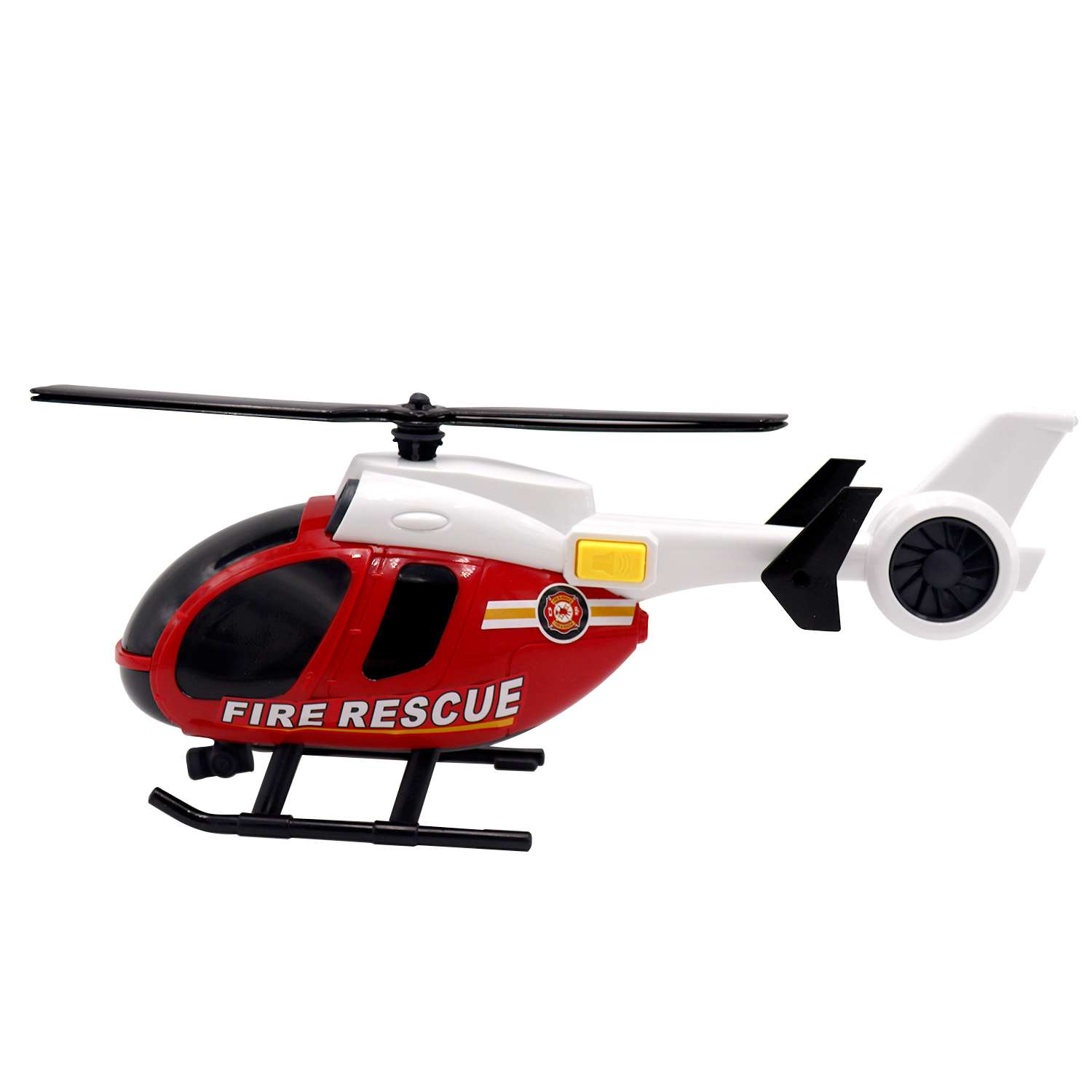 Игровой набор Funky Toys городская служба вертолет 25 см и пожарная машинка со светом и звуком 16 см FT0798804-МП - фото 3