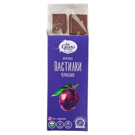 Пастилки Te Gusto Фруктовые чернослив 40г