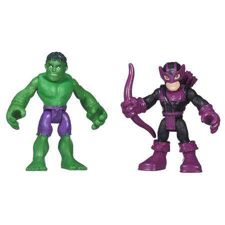 Набор из 2 фигурок Playskool HULK & MARVE'S HAWKEYE