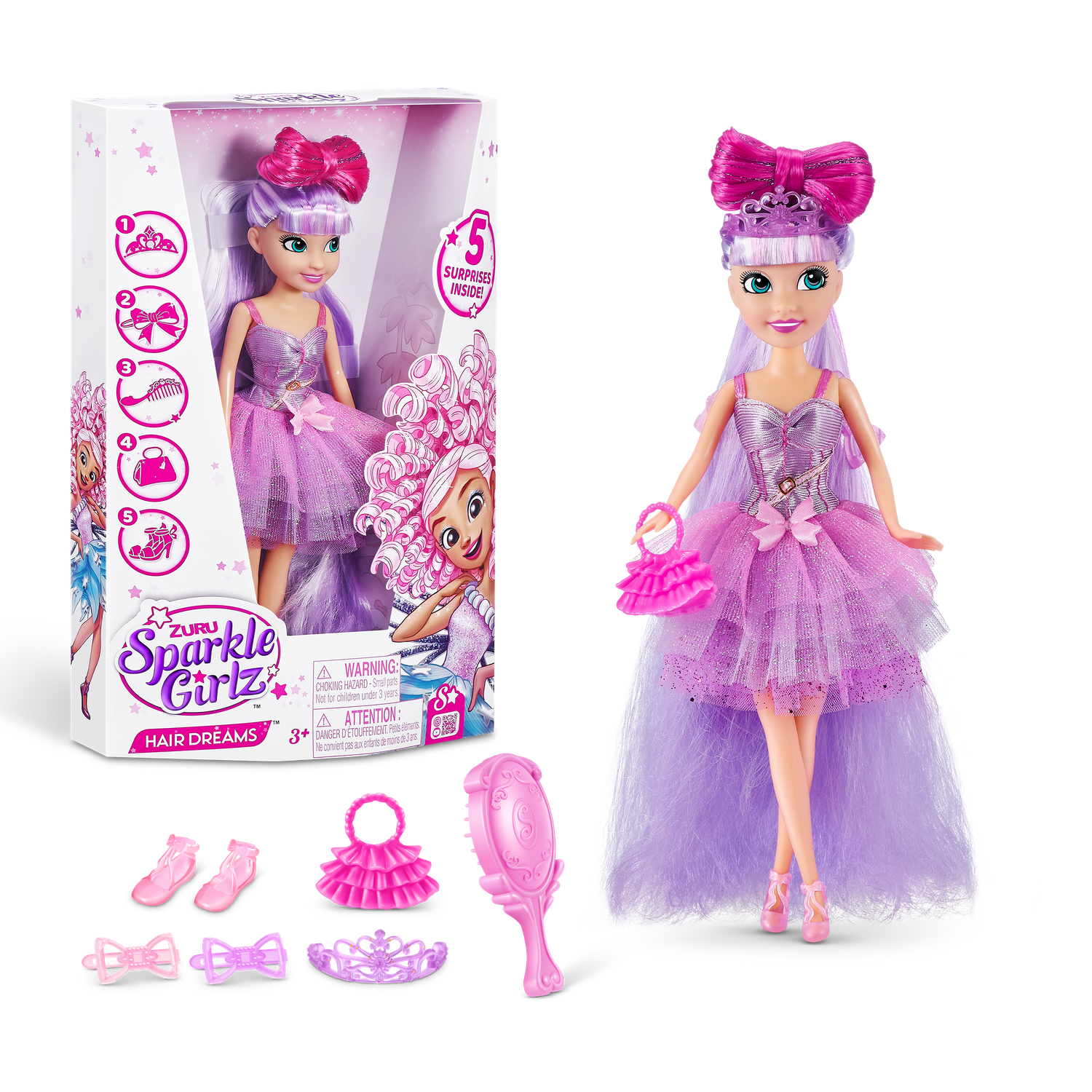 Набор игровой Sparkle Girlz Волосы мечты в ассортименте 100313 100313 - фото 8