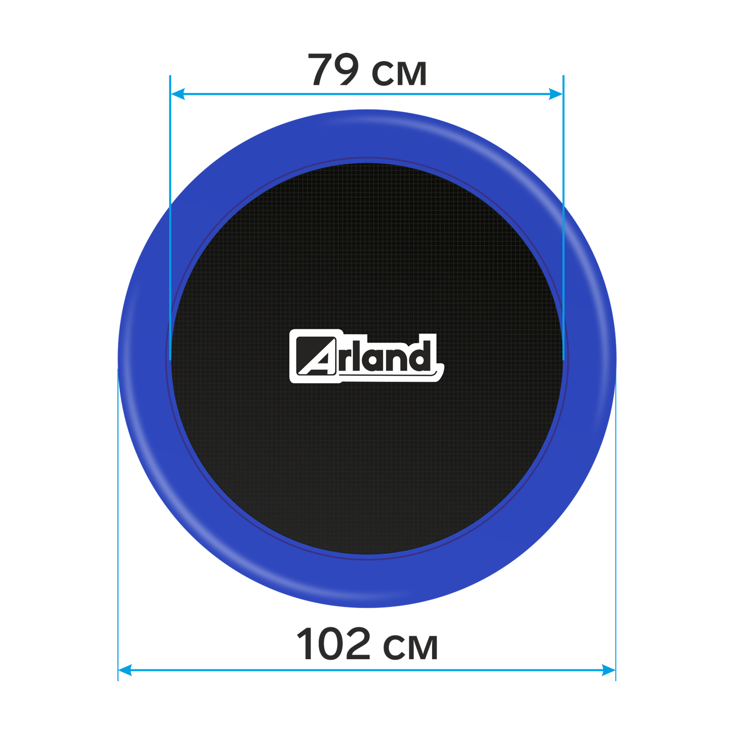 Мини-батут каркасный Arland 102 см. Светло-зеленый - фото 2