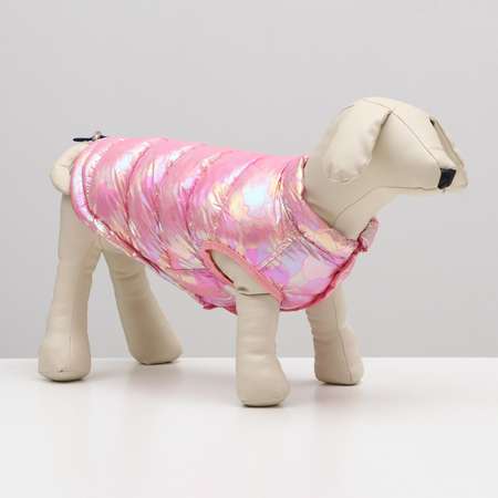 Куртка для собак Sima-Land двухсторонняя размер 16 розовая