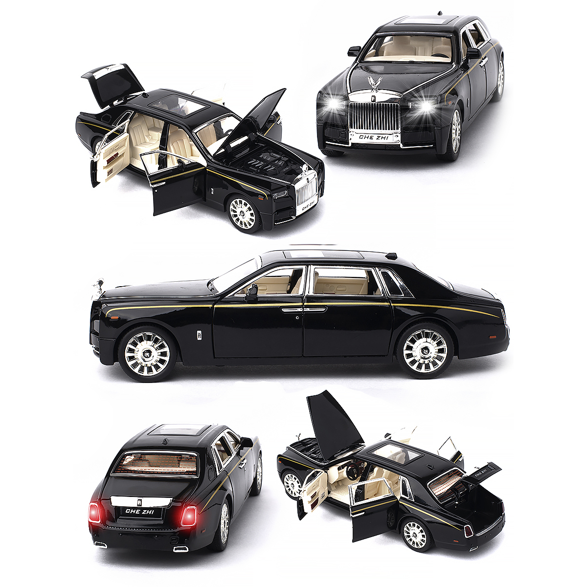 Автомобиль Che Zhi 1:24 инерционный CZ116Bblk - фото 5