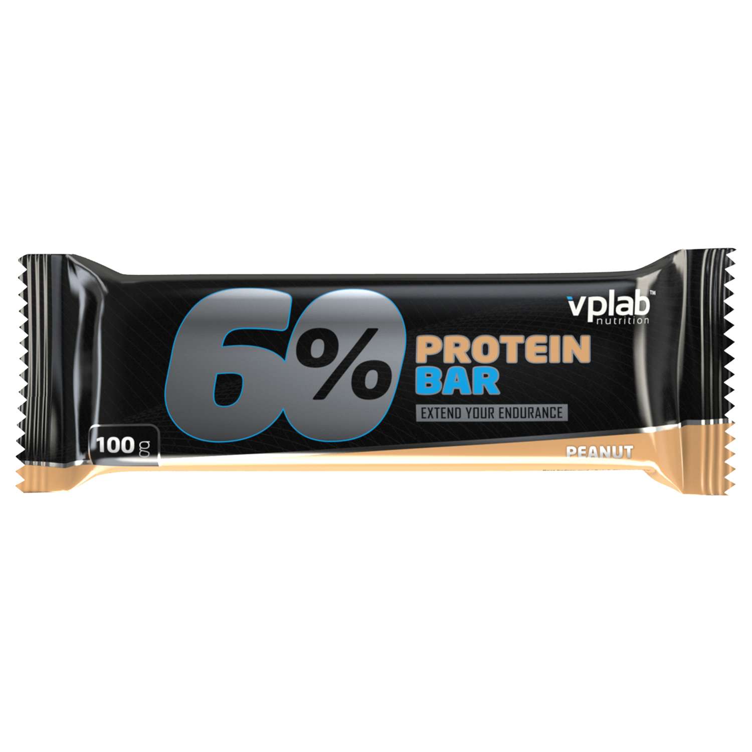 Батончик VPLAB Protein bar 60% арахис 100г - фото 1