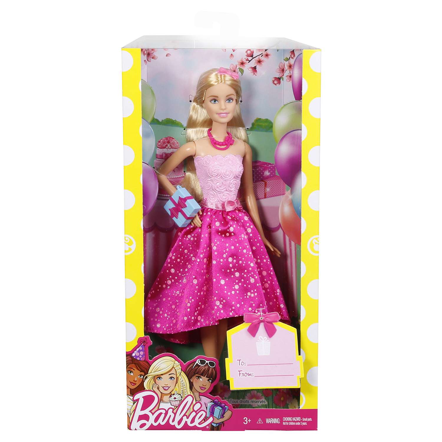 Кукла-принцесса Barbie Поздравление с Днем Рождения DHC37 - фото 2