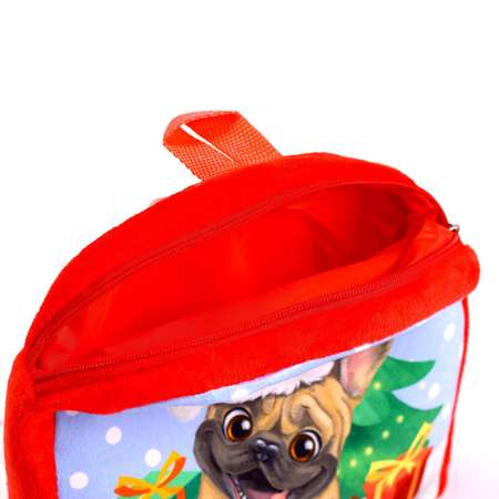Рюкзак Milo Toys детский «Песик у ёлки» 26×24 см