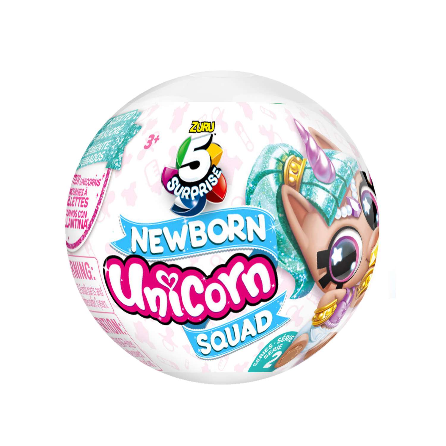 Игрушка Zuru 5 surprise Newborn Unicorn squad S5 Шар в непрозрачной упаковке (Сюрприз) 77199GQ2 - фото 1