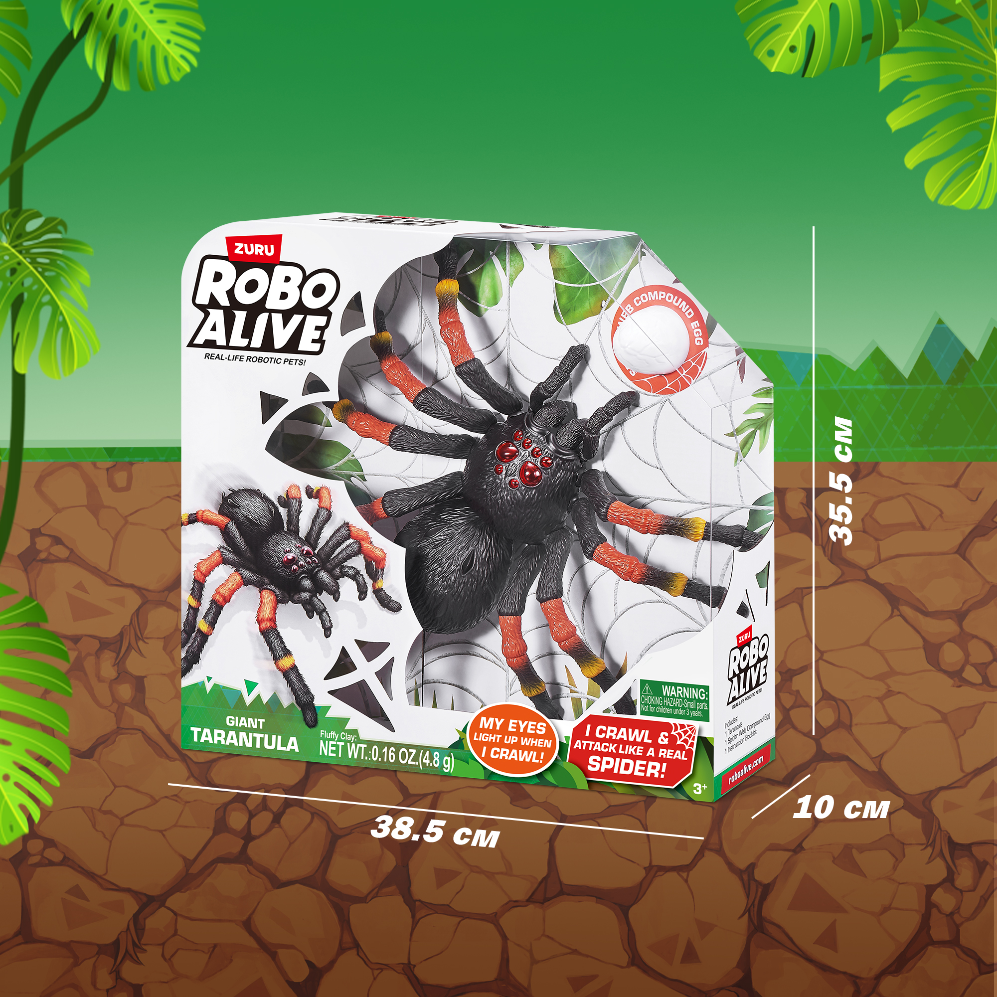 Паук РУ Zuru ROBO ALIVE Гигантский тарантул - фото 3