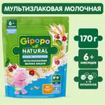 Каша Gipopo молочная мультизлаковая яблоко-вишня 170г с 6 месяцев