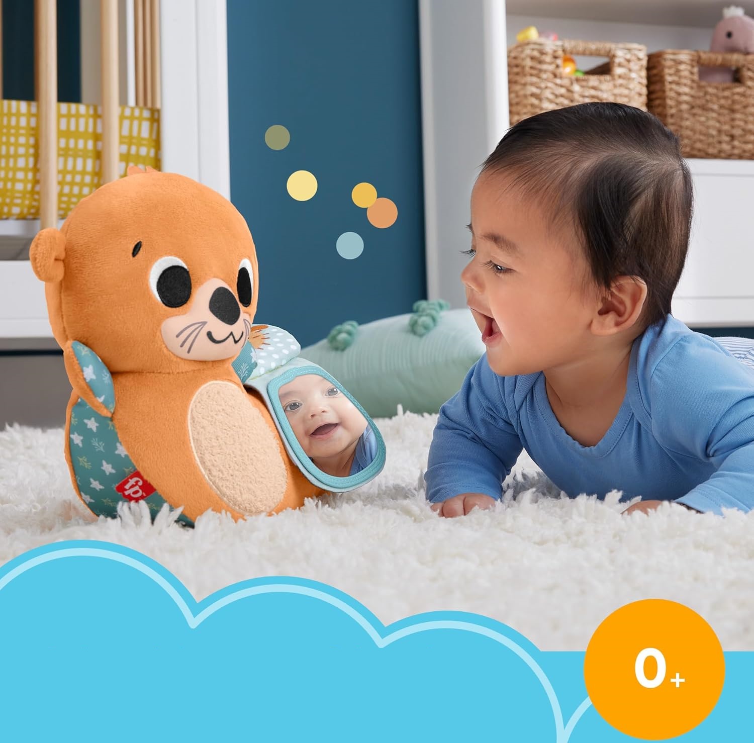 Игрушка Fisher-Price 2-в-1 Rockin Tummy Time Otter HXG96 - фото 12