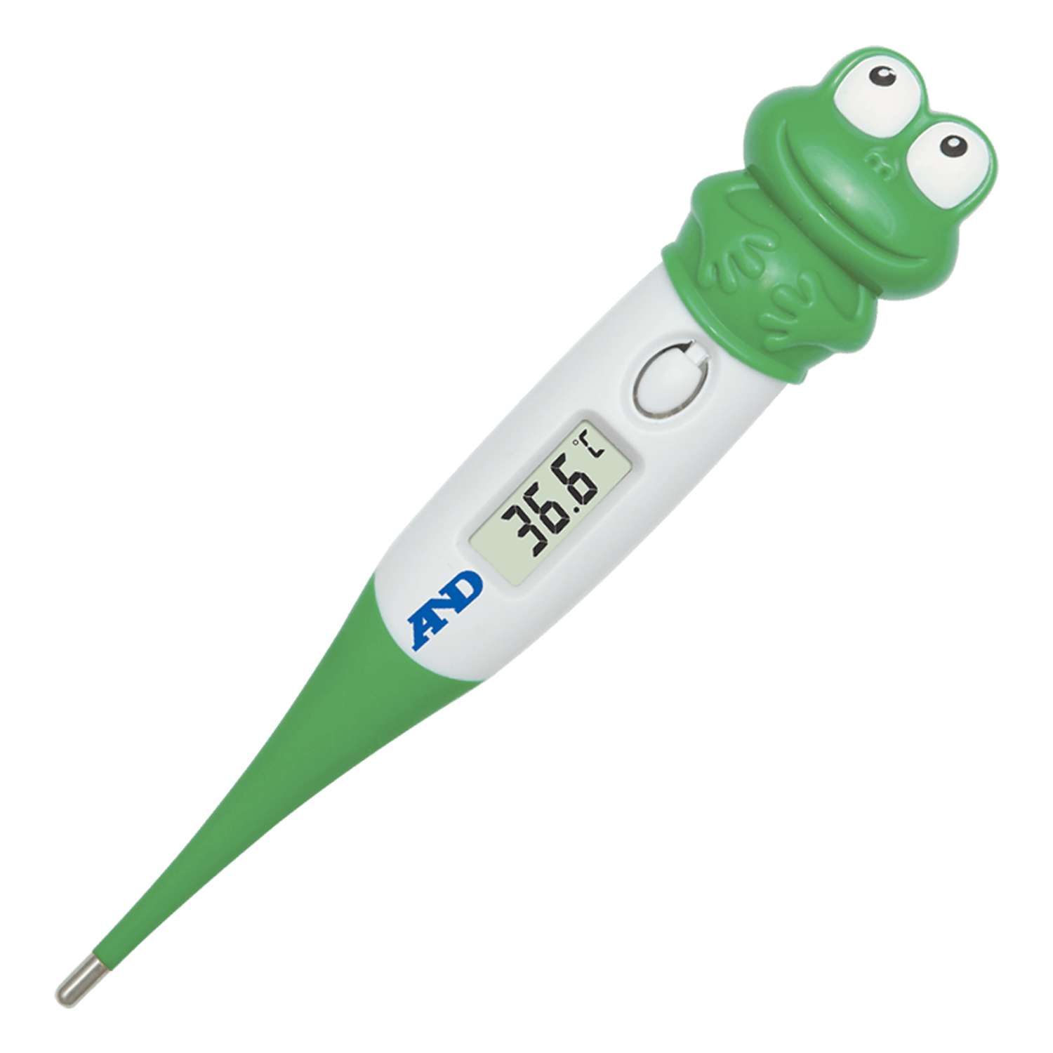 Термометр электронный AND DT-624F лягушка зелёный с гибким наконечником - фото 1