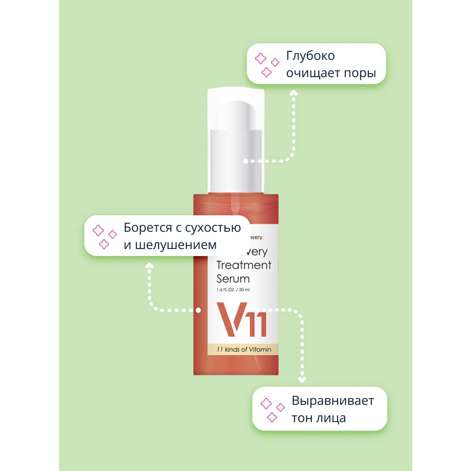 Сыворотка для лица Vita Planet V11 с витаминами восстанавливающая 50 мл - фото 4