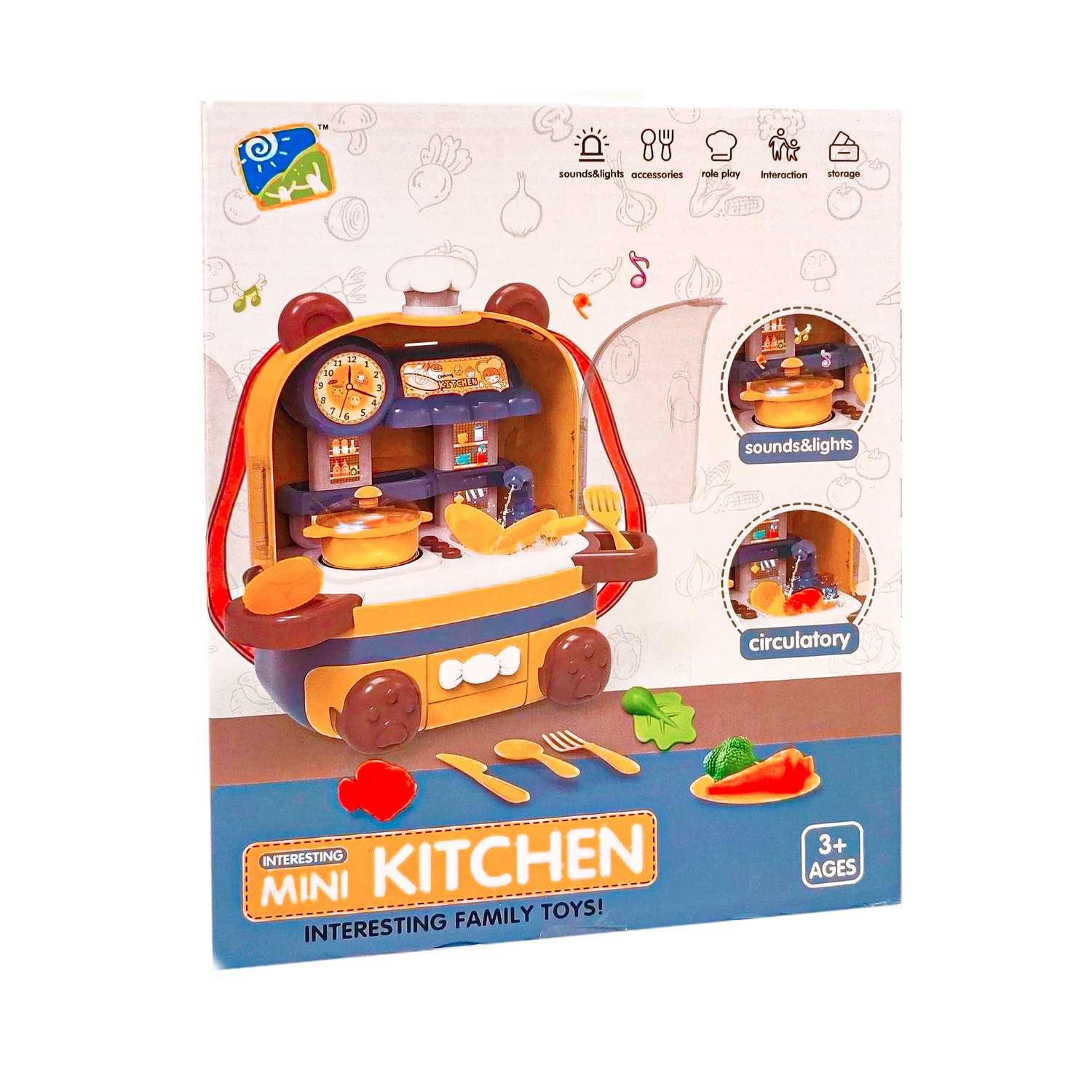 Игровой набор развивающий SHARKTOYS детская кухня с аксессуарами - фото 9