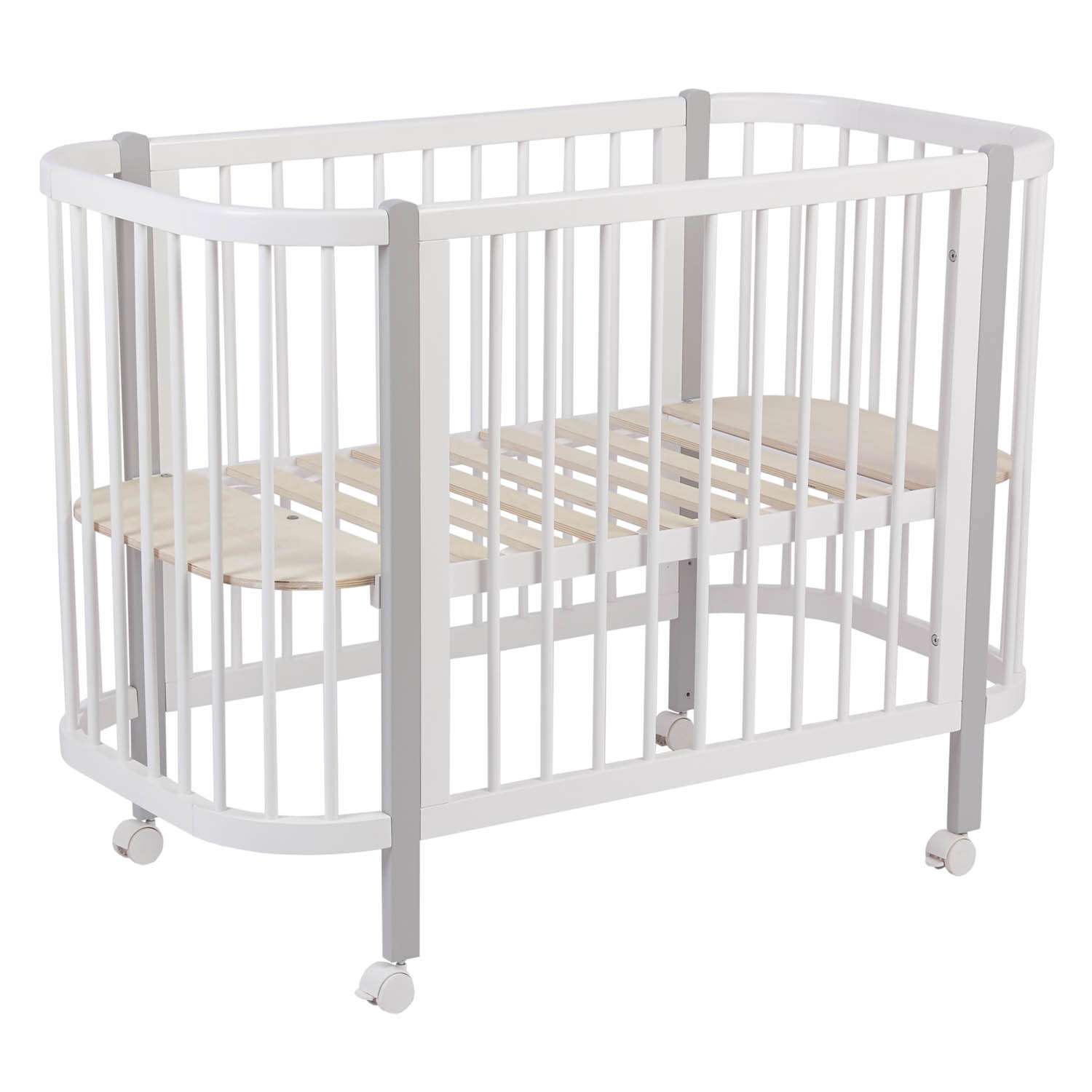 Кровать детская Polini kids Simple 350 Белый-Серый - фото 2