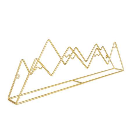 Вешалка настенная Balvi Mountain золотая