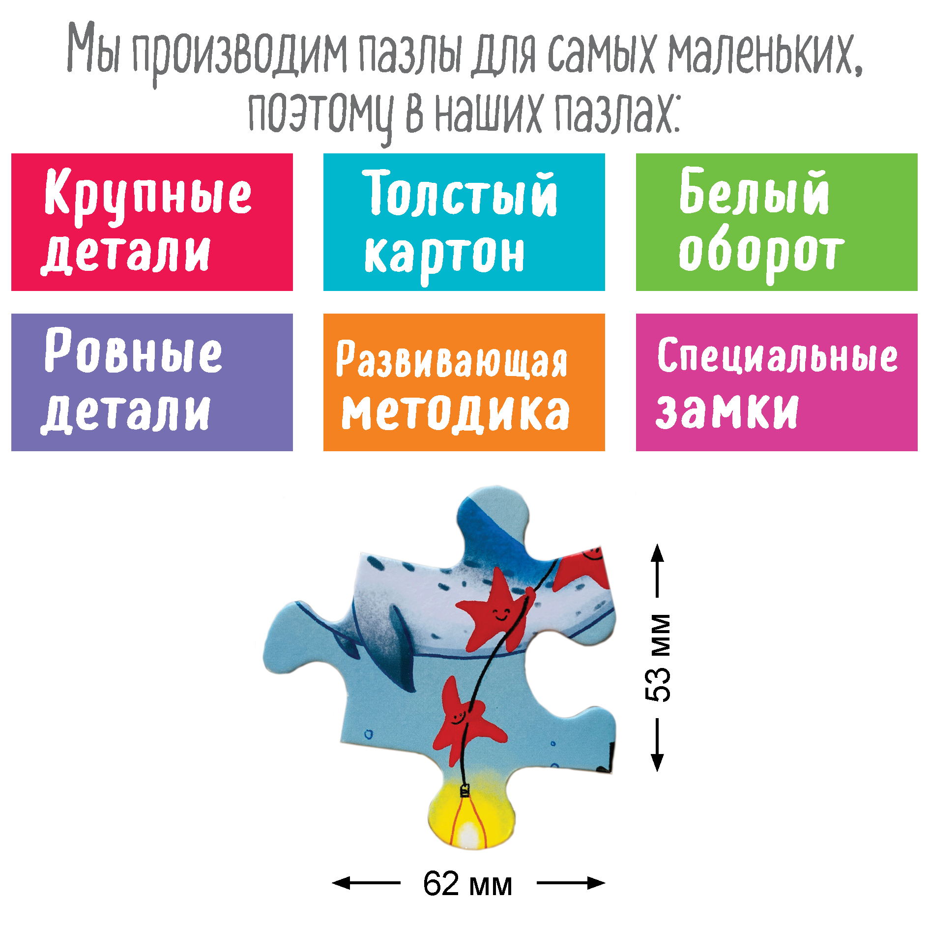 Пазл IQ АЙРИС ПРЕСС Моё синее море МАКСИ Ростомер 60 элементов - фото 4