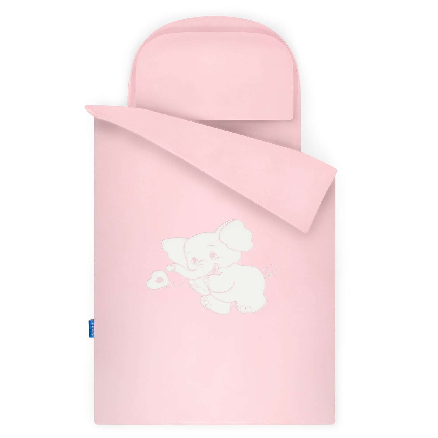 Комплект постельного белья Simplicity Dreams Elephant 5 предметов Розовый - фото 1