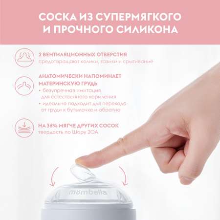 Соска для бутылочки Mombella антиколиковая