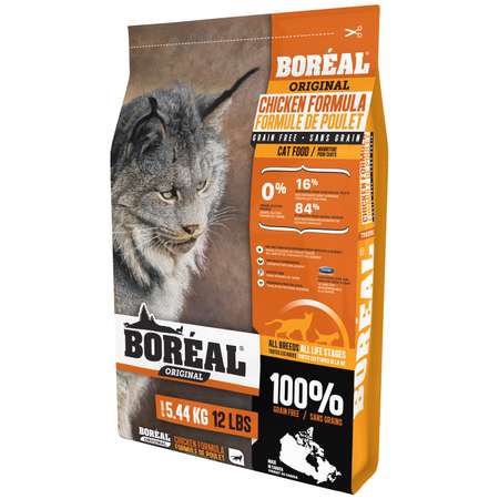 Корм для кошек Boreal Original с курицей 5.44кг