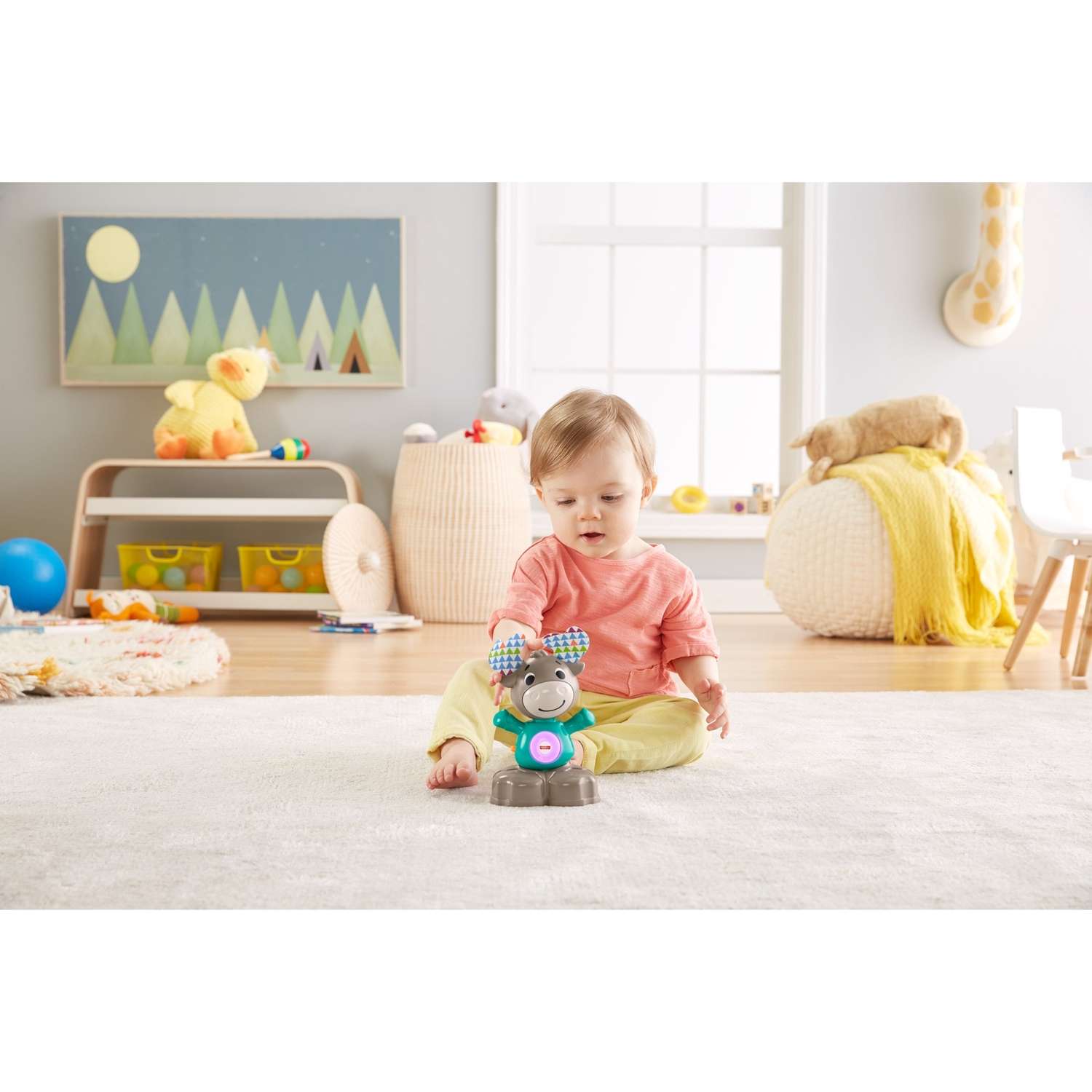 Игрушка Fisher Price Линкималс Поющий Лось музыкальный для малышей развивающая GJB21 - фото 6