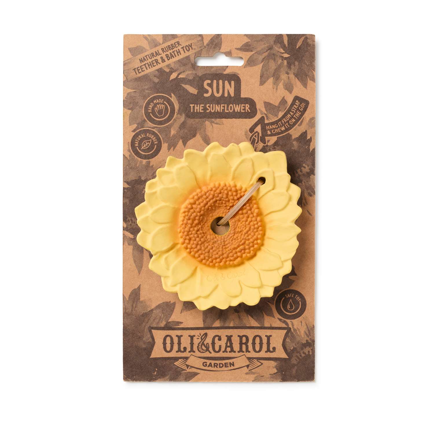 Прорезыватель грызунок OLI and CAROL Sun the Sunflower из натурального каучука - фото 3