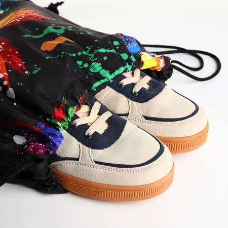 Мешок для обуви Sima-Land на шнурке цвет чёрный/разноцветный