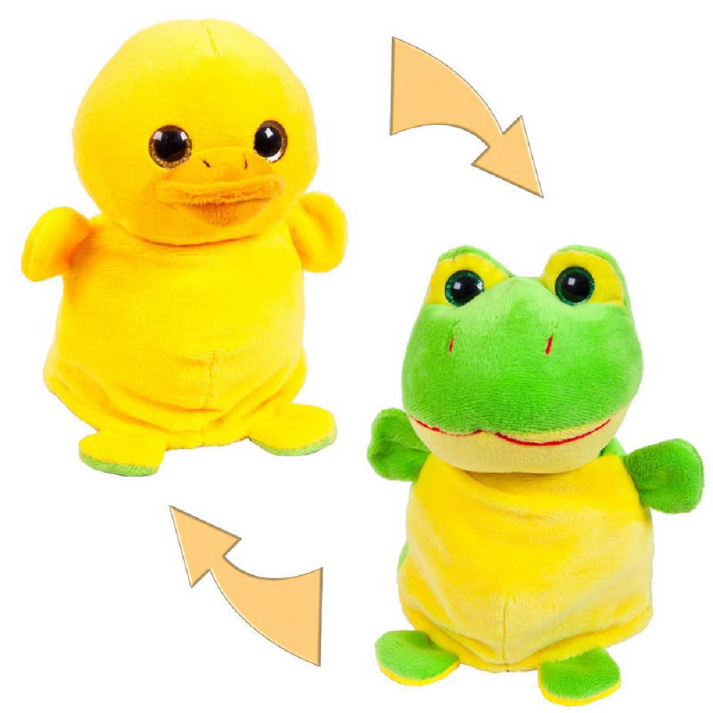 Игрушка мягкая ABTOYS Перевертыши Лягушка-Утенок - фото 3