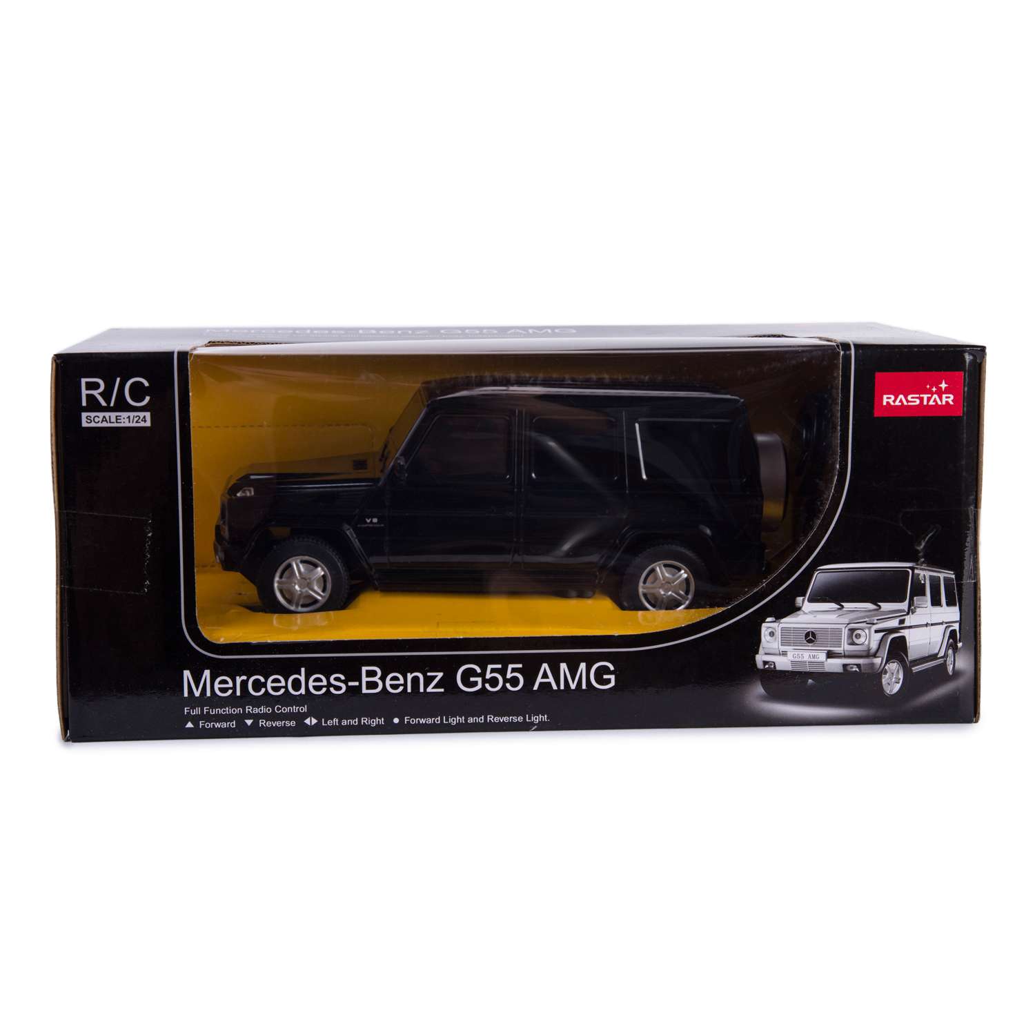 Машинка на радиоуправлении Rastar Mercedes-Benz G55 1:24 Чёрная - фото 3