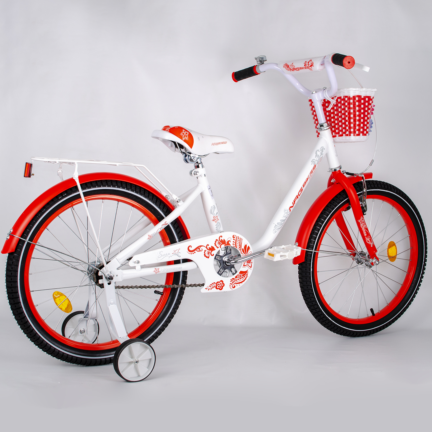 Велосипед NRG BIKES SWAN 20 white-red - фото 7