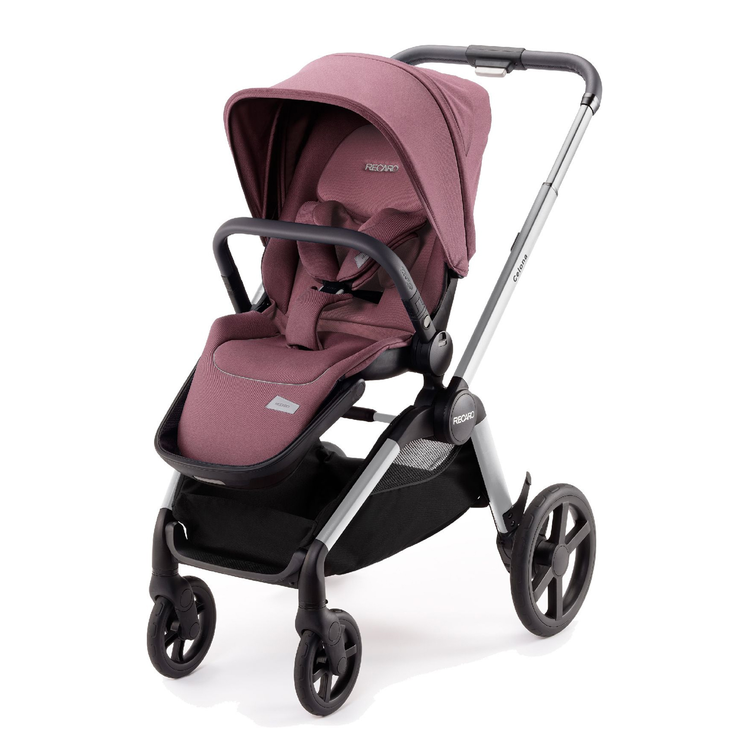 Коляска прогулочная Recaro Celona шасси Silver Prime Pale Rose - фото 1